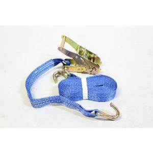 ラッシングベルト　フック式　5m1500ｋｇ 1本単位　k1051　【台風対策　災害対策　地震対策　植木固定　物置固定　商品棚固定　バイク固定】｜walktool