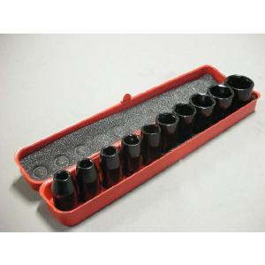 インパクトソケットセット 10本セット 1/2 12.7mm インパクトレンチ ソケット インパクト用ソケット　k545