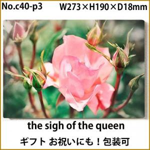 薔薇（バラ）　花のファブリックパネル　壁掛けフォトパネルc40-p3/ファブリックボード｜wall-art