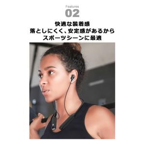 イヤホン bluetooth 首掛け ワイヤレ...の詳細画像3