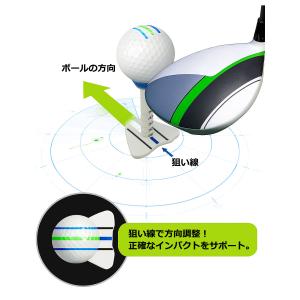 ゴルフティー アライメントティー 高さ調節 目...の詳細画像2