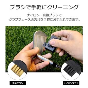 ゴルフクラブ クリーナー ブラシ 3in1 ゴ...の詳細画像2