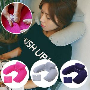 ネックピロー 首枕 エアー枕 エアピロー 頸椎枕 U型枕