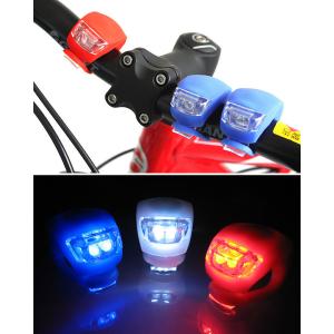 自転車 ライト LED シリコン 自転車ライト...の詳細画像1