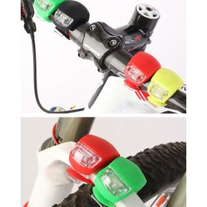 自転車 ライト LED シリコン 自転車ライト...の詳細画像2