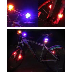 自転車 ライト LED シリコン 自転車ライト...の詳細画像3