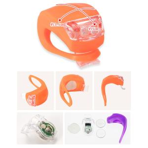 自転車 ライト LED シリコン 自転車ライト...の詳細画像4