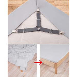 ベッドシーツクリップ 4本セット シーツクリッ...の詳細画像2