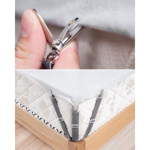 ベッドシーツクリップ 4本セット シーツクリッ...の詳細画像4