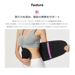 ウエストシェイパー トレーニング サウナベルト...の詳細画像2