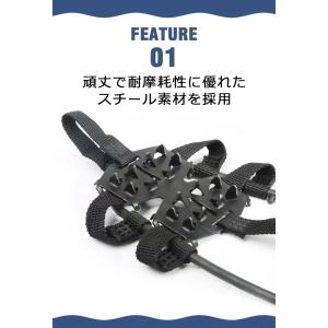 アイゼン 24本爪 滑り止め スノースパイク ...の詳細画像3