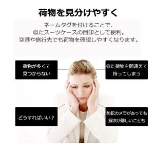 ネームタグ スーツケース 荷物タグ タグ ラゲ...の詳細画像1