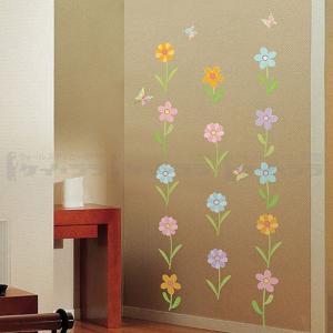 ウォールステッカー 壁 花 花と蝶 貼ってはが...の詳細画像1