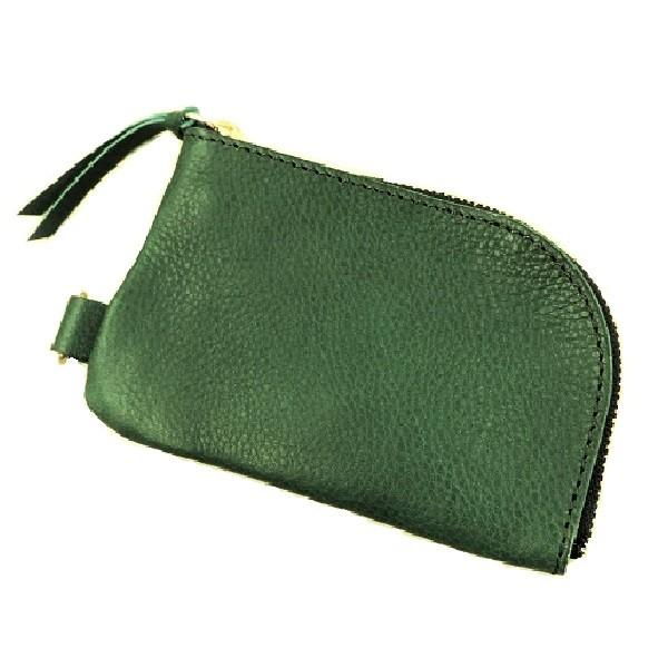 ブロンソンレザー BRONSON LEATHER / ジッパー コインパース キーチェーン付き 牛革...