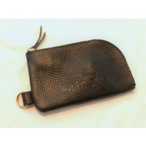 ブロンソンレザー BRONSON LEATHER / ジッパー コインパース キーチェーン付き 牛革...