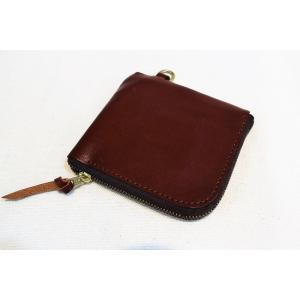 ブロンソンレザー BRONSON LEATHER / ジッパー ミニ ウォレット CATTLE LE...