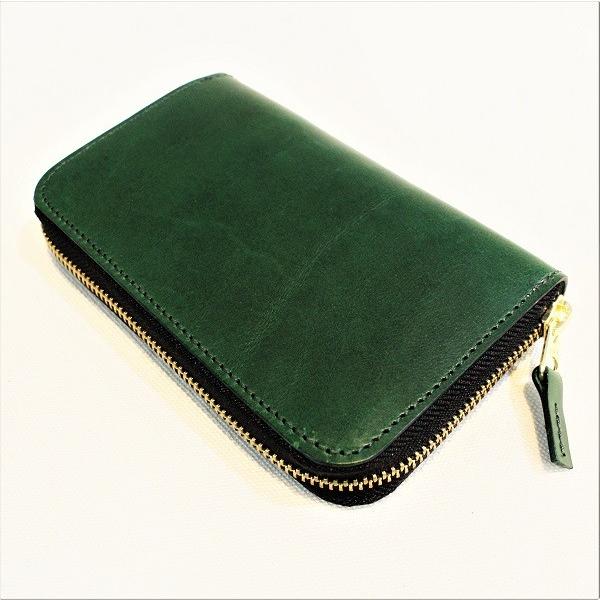 ブロンソンレザー BRONSON LEATHER / ジッパー アラウンド ウォレット BUTTER...