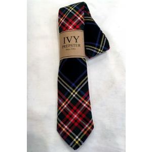 アイビープレップスター IVY PREPSTER /  ウール ネクタイ チェック WOOL RED CHECK Tie (レッド) アメリカ製｜walnutsimport