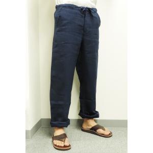 レフティーオードールス " LEFTY O'DOULS " / コットン x リネンパンツ LINEN PANT メンズ (NAVY ) ネイビー 綿麻｜walnutsimport