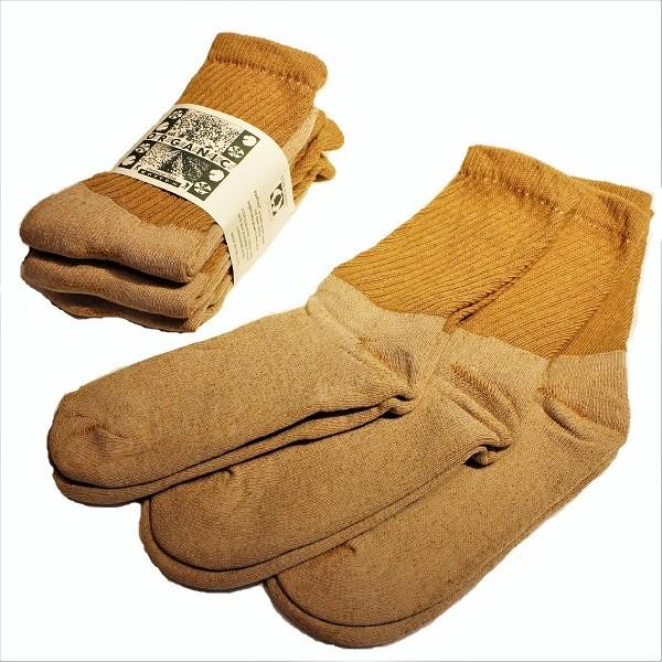 オーガニックスレッズ ORGANIC THREADS / 3Pソックス レギュラークルー オーガニッ...