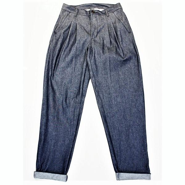 パインコーン PINECONE / デニム 2プリーツ ワイド パンツ denim 2pleats ...