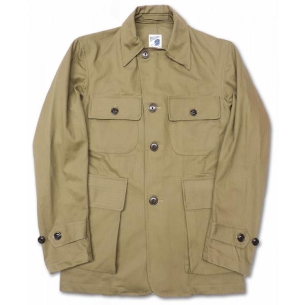 パインコーン PINECONE / ミリタリージャケット ヘリンボーンツイル hb MILITARY...