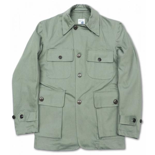 パインコーン PINECONE / ミリタリージャケット ヘリンボーンツイル hb MILITARY...