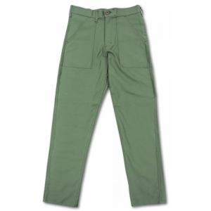 スタンレー STAN RAY / スリムフィット 4ポケット ファティーグ パンツ サテン slim fit 4pocket fatigue pant sateen (COLOR : OLIVE) アメリカ製｜walnutsimport