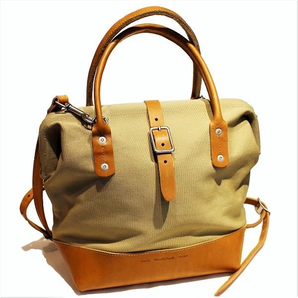 ウッド&amp;フォーク WOOD&amp;FAULK  / "SIDECAR EVERYDAY BAG" コットン...