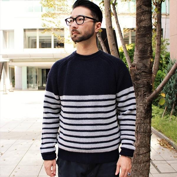 ウールリッチ WOOLRICH / メンズ メリノウール セーター ストライプ Merinos St...