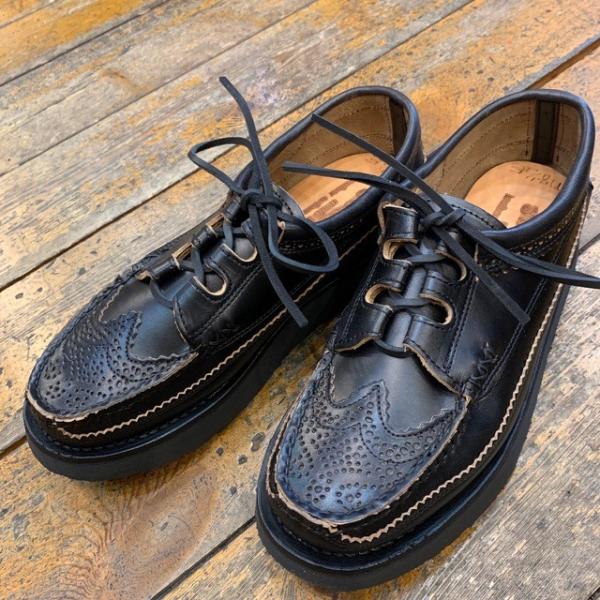 ユケテン yuketen / レザーシューズ WINGTIP GHILLIE MOC ROCKER ...