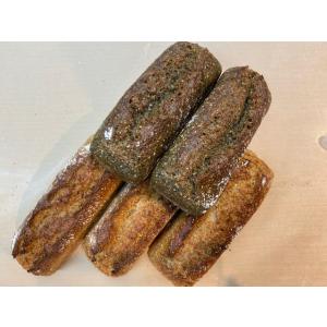 ★１本おまけ★１００％全粒粉パン(天然酵母パン)プレーン２本＋おまけ１本・よもぎ２本セット（合計５本...