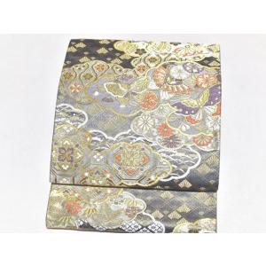 西陣織 白綾苑大庭 織匠大庭 謹製 黒地 高級袋帯（お仕立代無料＆送料