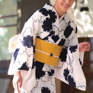 竺仙浴衣 お仕立代込み価格 送料無料 ゆかた 奥州小紋 女性用 アジサイ