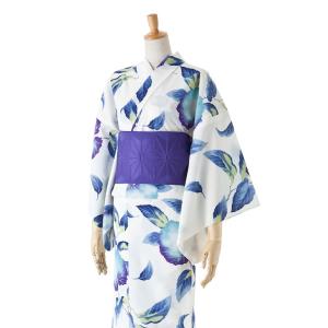 竺仙浴衣 お仕立代込み価格 送料無料 ゆかた 奥州小紋 女性用 アジサイ