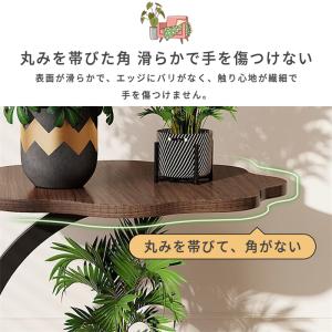 サイドテーブル ベッドサイドテーブル C字型の...の詳細画像4