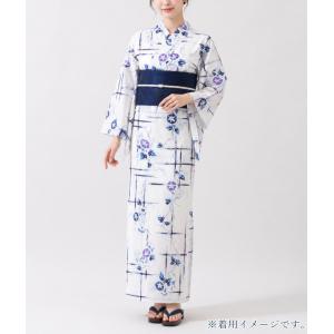 竺仙 浴衣 ゆかた ちくせん 竹垣に朝顔 20...の詳細画像5