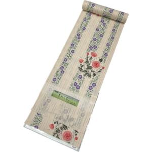 平和屋着物∴夏物　浴衣　反物　着尺　東京本染　さわらび　露芝文　源氏物語謹製　綿麻　逸品　未使用　DABA7044zzz 平和屋着物∴夏物 浴衣 反物 着尺 東京本染 さわらび 露芝文 源氏物語