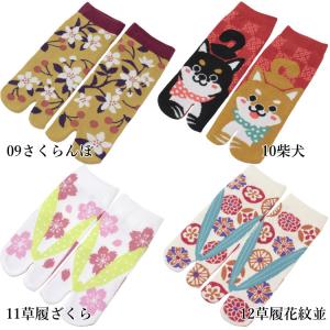 足袋ソックス 靴下 レディース 和柄 女性用 ...の詳細画像3