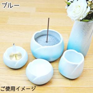 ペット仏具セット お花 やわらぎ 美濃焼 モダ...の詳細画像3