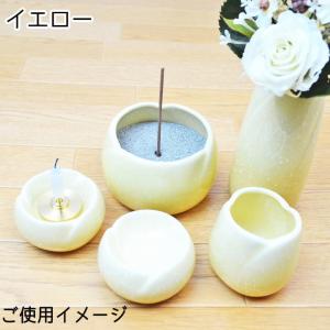 ペット仏具セット お花 やわらぎ 美濃焼 モダ...の詳細画像4