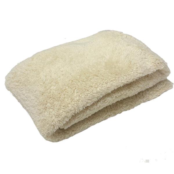 マイクロファイバー　超吸水タオル (約34 x 80 cm) クリーム