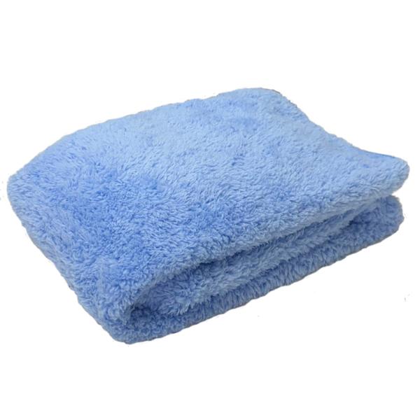 マイクロファイバー　超吸水タオル (約34 x 80 cm) ブルー