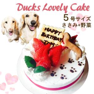 帝塚山WANBANA 犬用 ケーキ ダックス ラブリー 野菜と馬肉生地4号12cm
