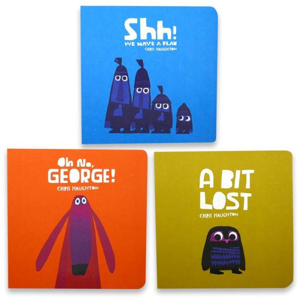 英語 絵本 クリス・ホートン ミニボードブック 3冊セット 読み聞かせ お出かけ絵本