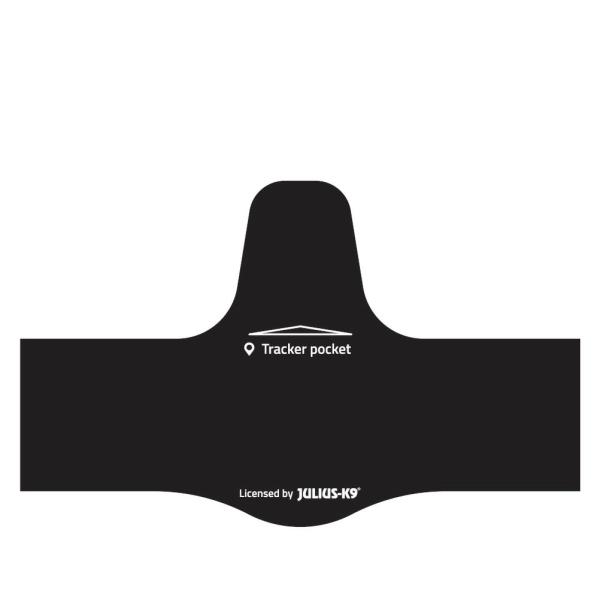 Julius-K9 トラッキングデバイスホルダー付きラベル＜ラベルカラー：ブラック＞【SサイズLサイ...