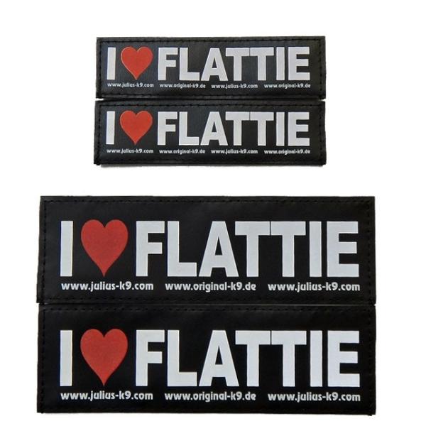 Special Velcro Label FLATTIE【I(ハート)FLATTIE】【ユリウスK9...