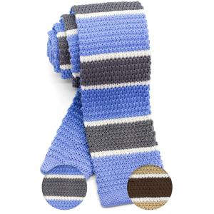 ニットタイ ネクタイ スクエアエンド 5.5cm幅 洗濯可能