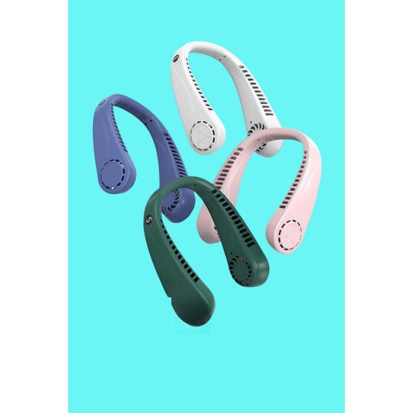 首掛け扇風機 ネックファン 首にかける扇風機 ネッククーラー 携帯扇風機 首掛けエアコン 首掛けファ...