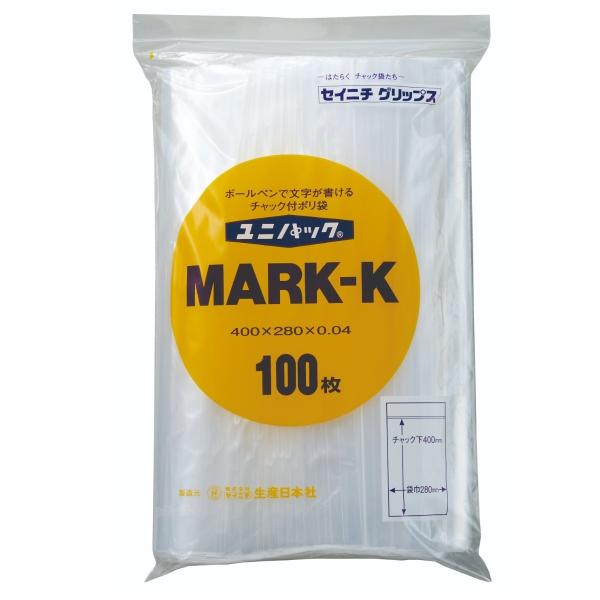 チャック付ポリ袋 ユニパック MARK-K 1ケース 1,500枚入り